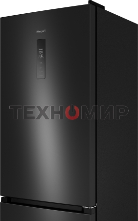 Холодильник Weissgauff WRK 2000 Total NoFrost Inverter Black черный двухкамерный 240/95л морозилка снизу