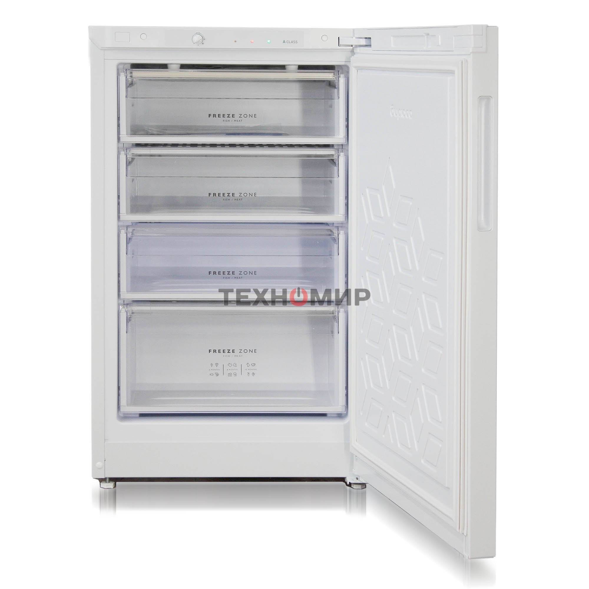 Морозильная камера Бирюса Б-6048 белый, 135л, 4 ящика