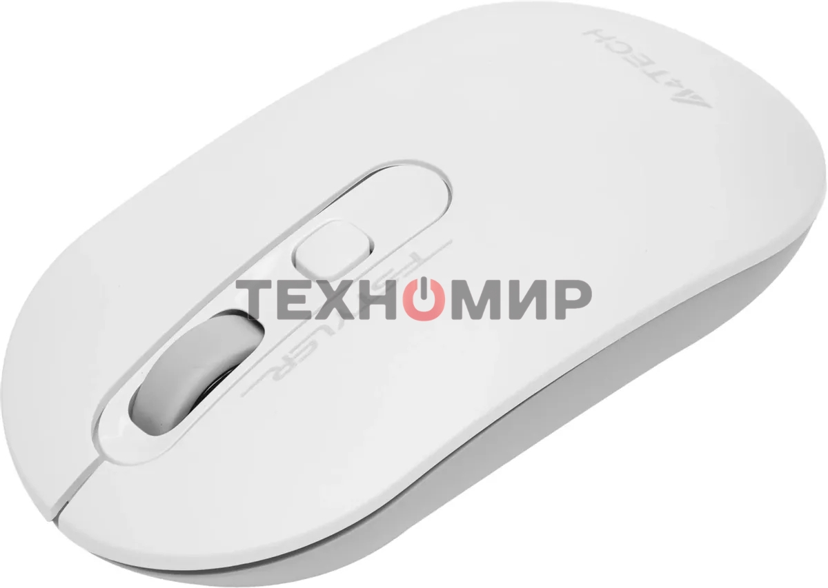 Мышь беспроводная A4Tech Fstyler FG20S белый/серый, 2000 dpi, радиоканал, USB, кнопки - 3