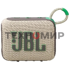Портативная акустика JBL Go 4 бежевый/зеленый 4.2W 1.0 BT 850mAh (JBLGO4SAND)