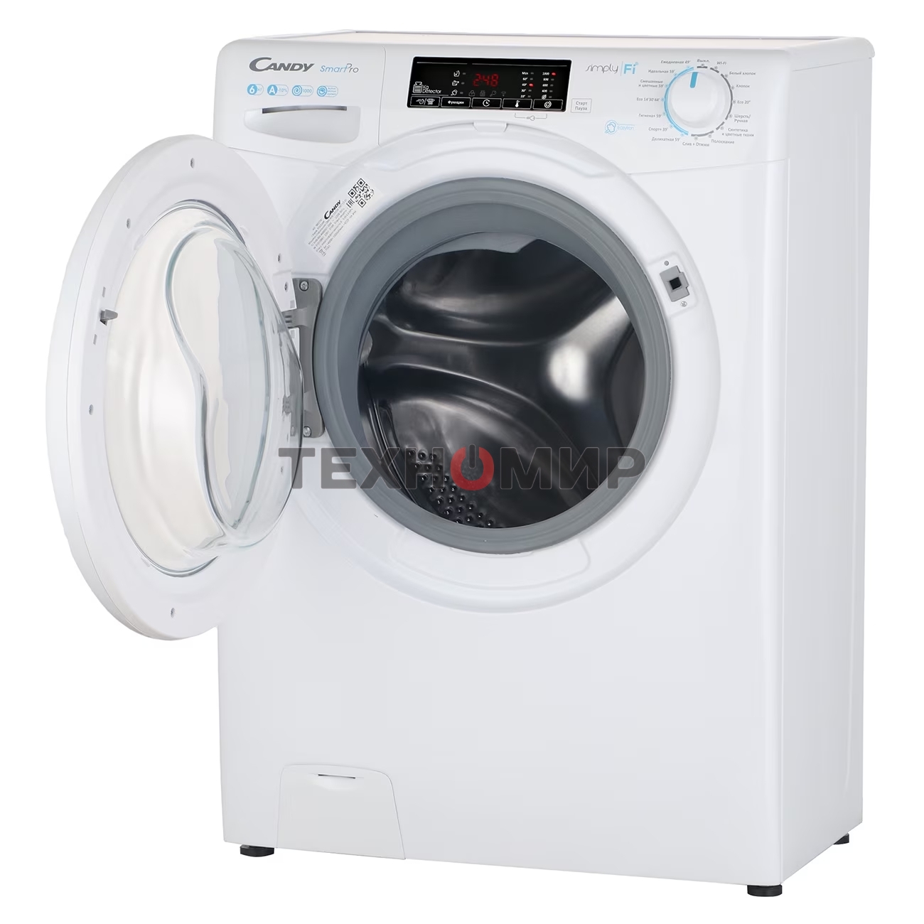 Стиральная машина Candy Smart Pro CSO34 106T1/2-07 белый, загрузка фронтальная 6 кг, 1000 об/мин., класс: А