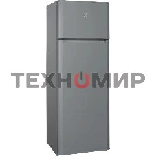 Холодильник Indesit TIA 14 G серебристый двухкамерный 194/51л морозилка сверху, ручное