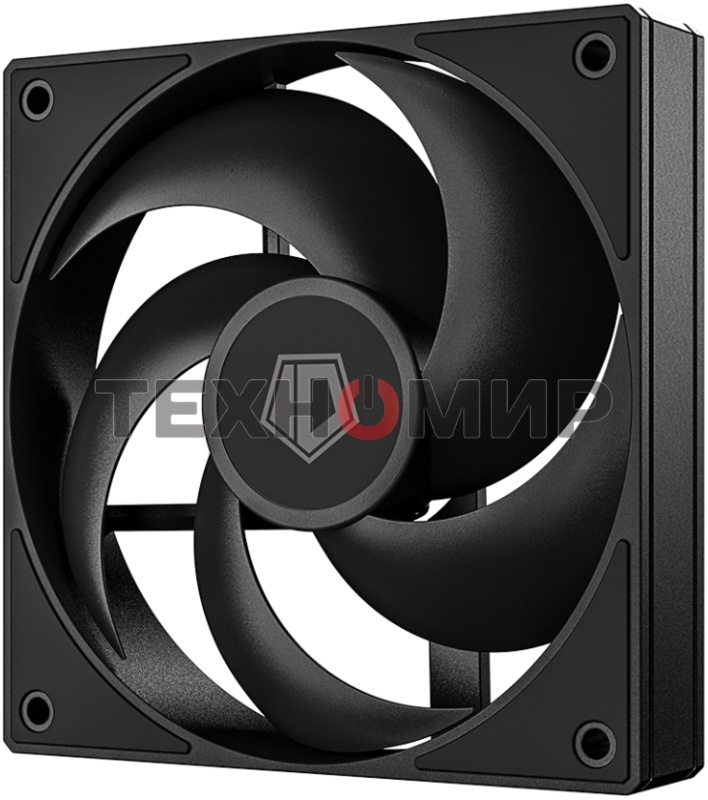 Вентилятор для корпуса ID-Cooling AS-120-K черный, 120 мм, 2000 об/мин, 27.2 дБ, 4 pin