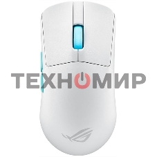 Мышь беспроводная/проводная ASUS ROG Harpe Ace Aim Lab Edition белый, 36000 dpi, радиоканал, Bluetooth, USB, кнопки - 5
