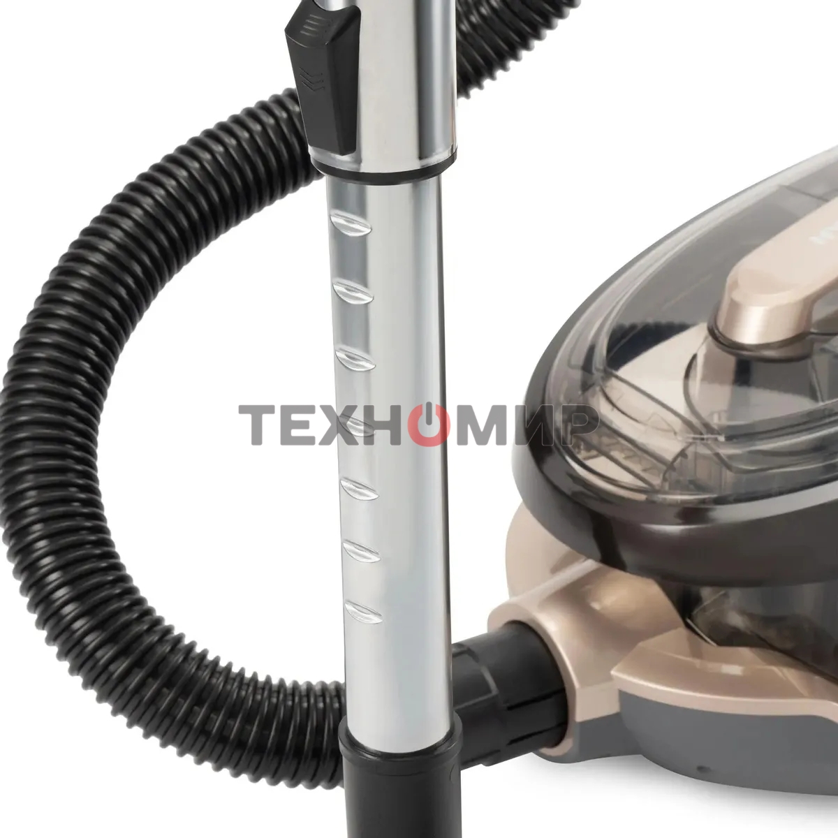 Пылесос Hyundai HYV-C3550 золотистый/темно-коричневый, 380/2220 Вт, уборка сухая, пылесборник контейнер 2,5 л