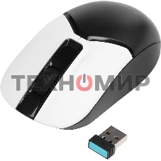 Мышь беспроводная A4Tech Fstyler FB12 белый/черный, 1200 dpi, радиоканал, Bluetooth, USB, кнопки - 3