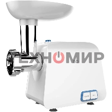 Мясорубка электрическая BQ MG1004 белый, 2100 Вт, 2.4 кг/мин, реверс, защита от перегрузки, насадки - 7