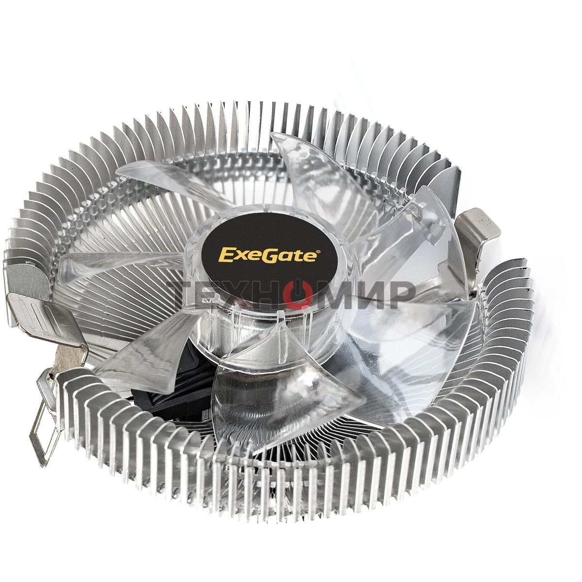 Кулер для процессора ExeGate Wizard EE91-PWM.RED серебристый, 90 мм, алюминий, 2400 об/мин, 24 дБ, 4 pin, 75 Вт, 45 мм