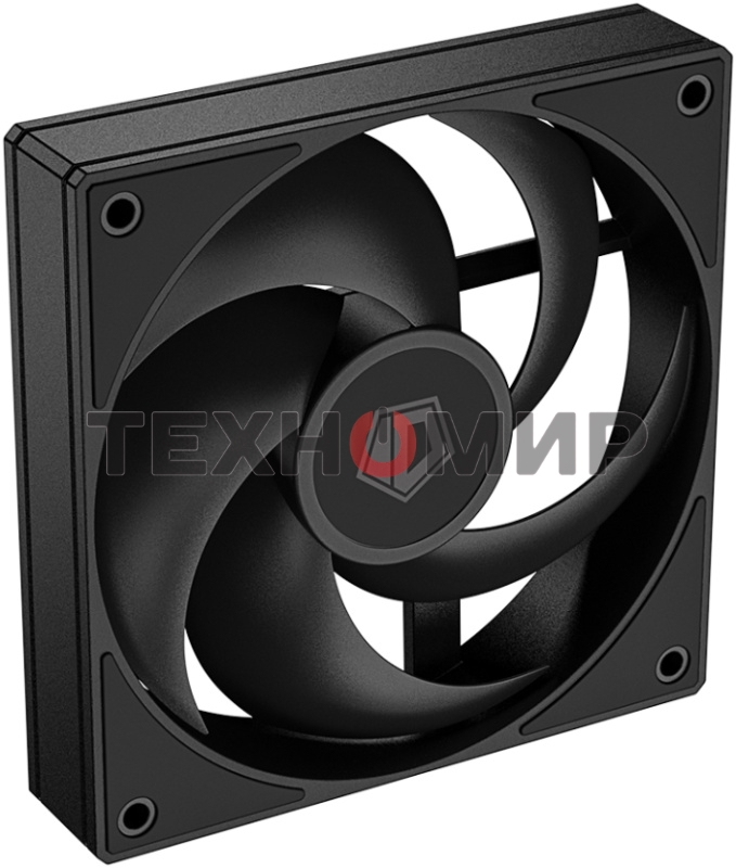 Вентилятор для корпуса ID-Cooling AS-120-K черный, 120 мм, 2000 об/мин, 27.2 дБ, 4 pin