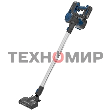 Пылесос вертикальный BBK BV3001 синий/серый, питание от аккумулятора, 150 Вт, уборка сухая, пылесборник 0.8 л, работа от АКБ max 30 мин