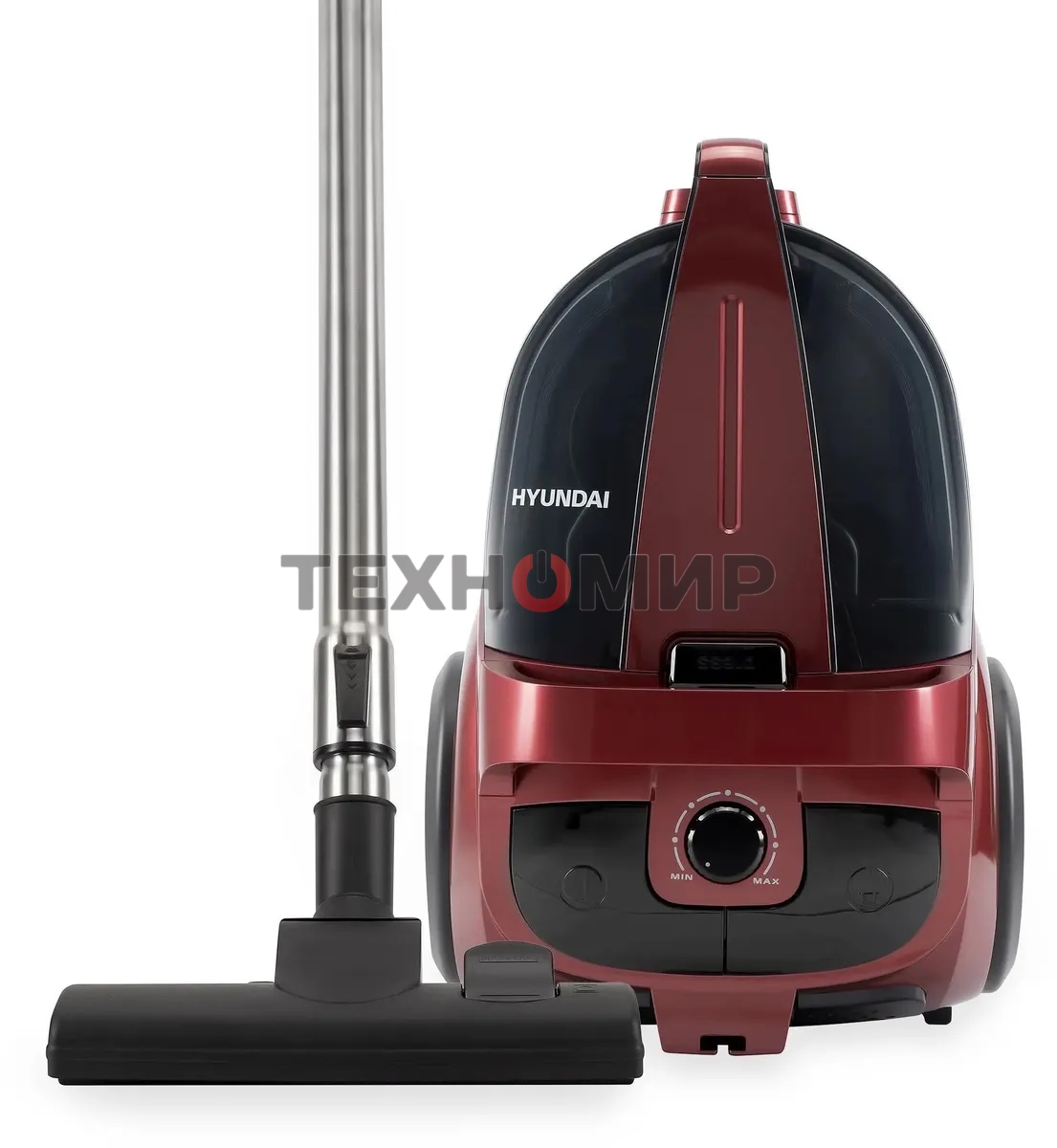 Пылесос Hyundai HYV-C2645 красный/черный, 380/2200 Вт, уборка сухая, пылесборник контейнер 3,5 л