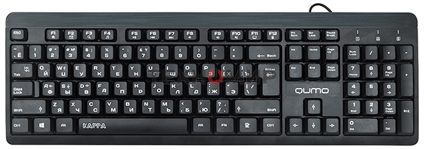 Клавиатура Qumo Kappa K17 проводная, USB Type-A, чёрный