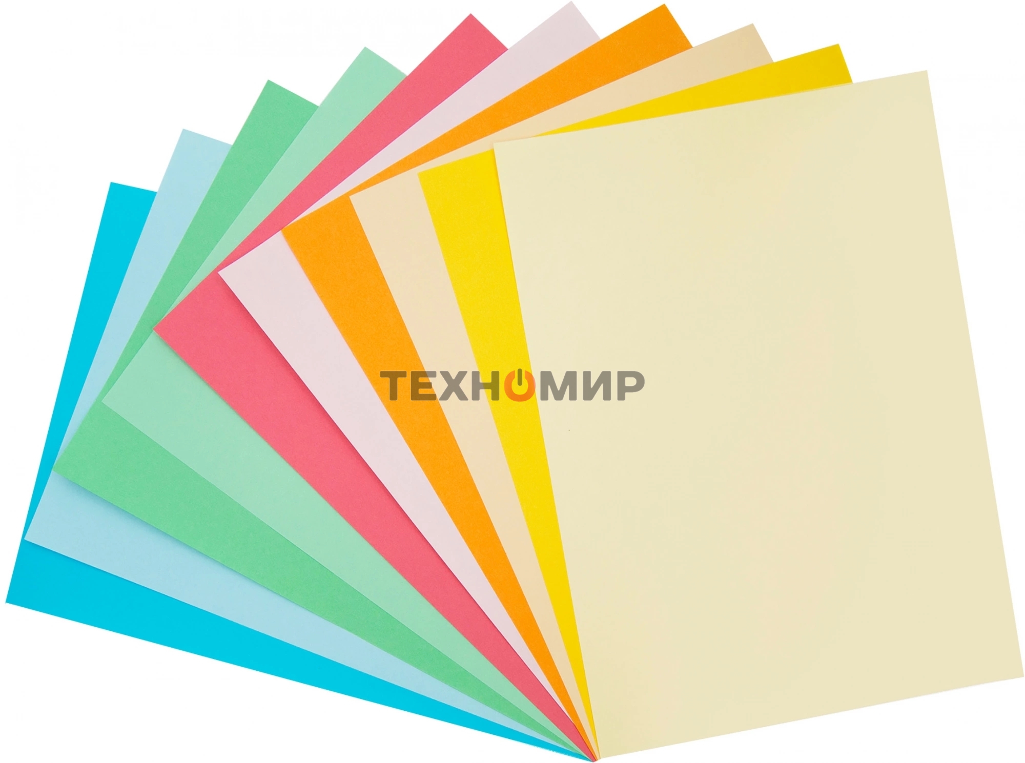 Бумага цветная Silwerhof тонир. 10 л. 10цв. A4 CREATE 80г/м2 папка