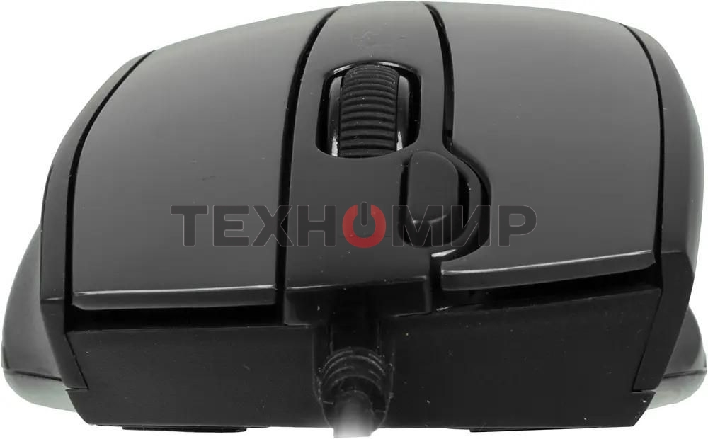 Мышь проводная A4Tech N-500F серый глянец/черный, 1200 dpi, USB, кнопки - 4