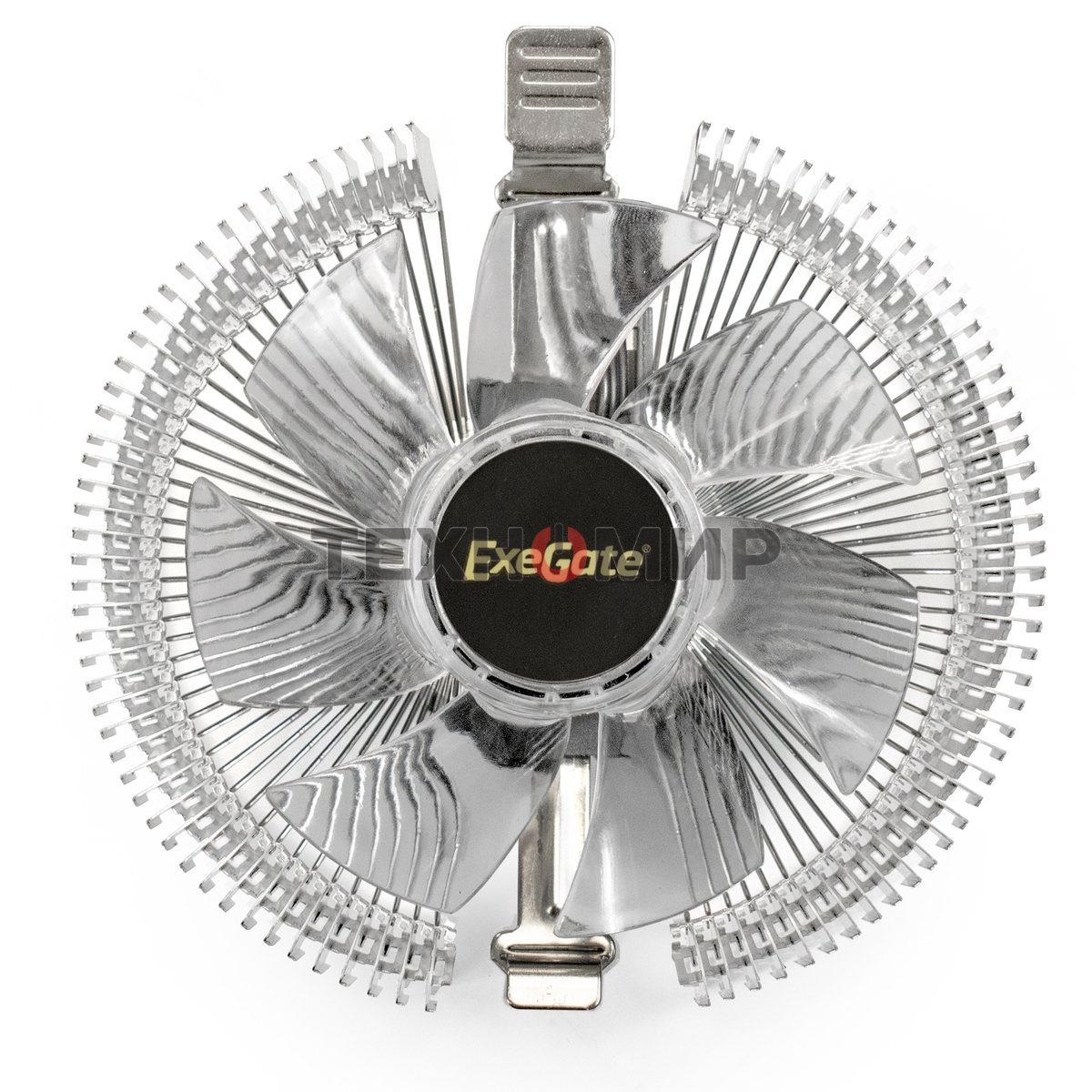 Кулер для процессора ExeGate Wizard EE91-PWM.RED серебристый, 90 мм, алюминий, 2400 об/мин, 24 дБ, 4 pin, 75 Вт, 45 мм