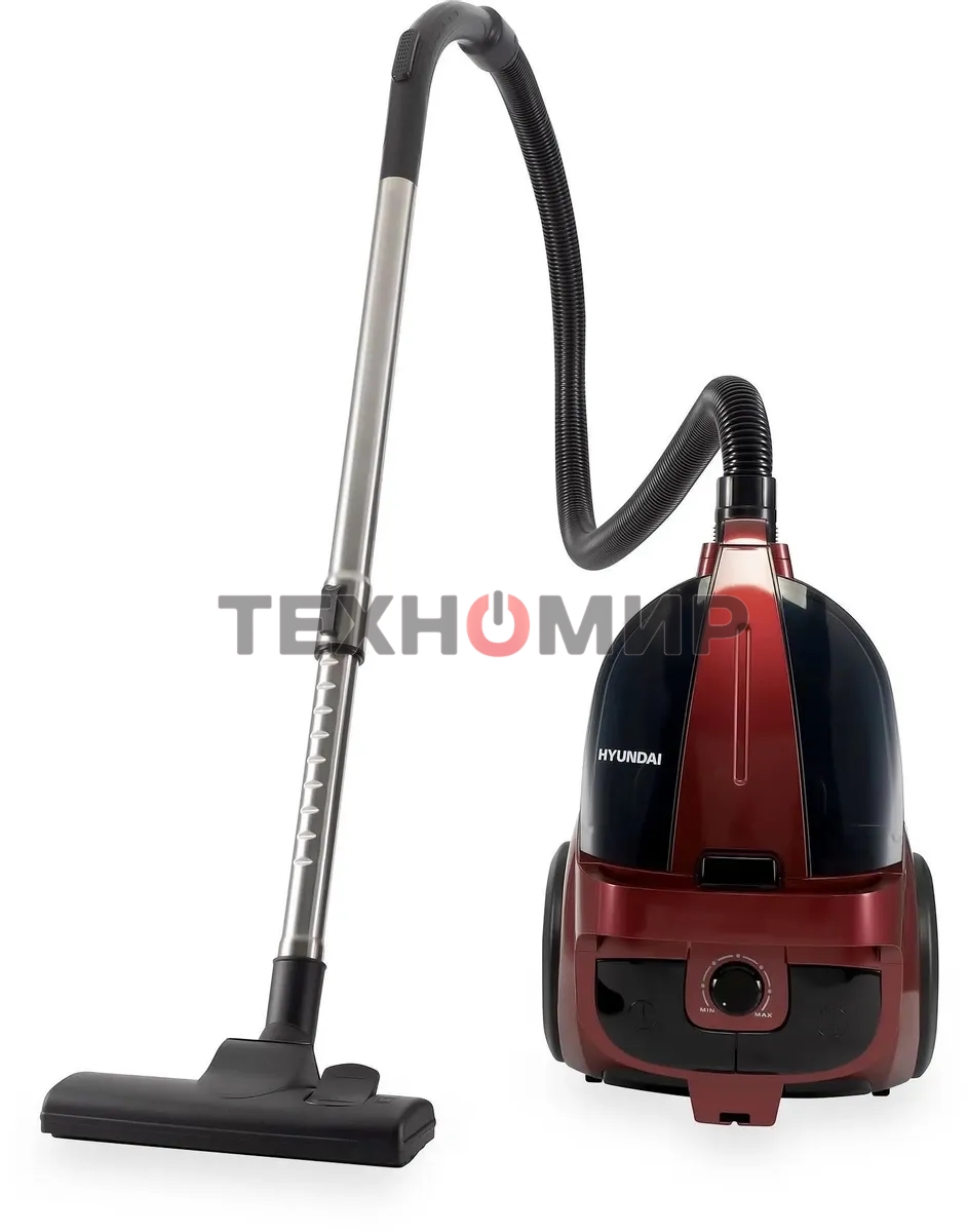 Пылесос Hyundai HYV-C2645 красный/черный, 380/2200 Вт, уборка сухая, пылесборник контейнер 3,5 л