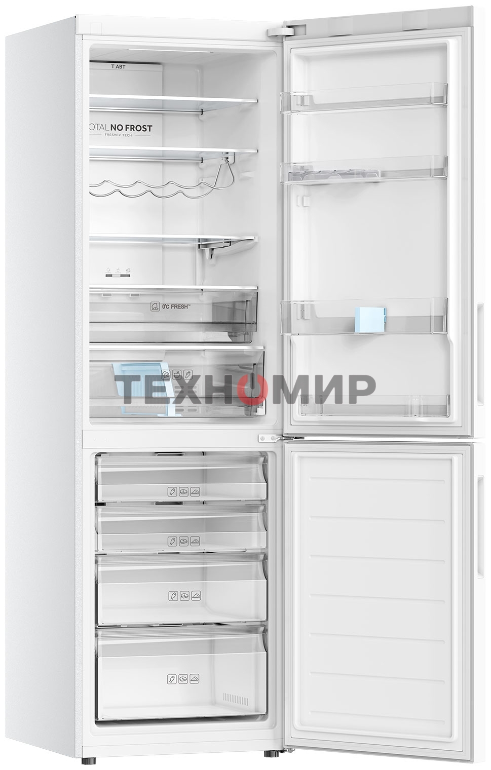 Холодильник Haier C2F636CWRGU1 белый двухкамерный 256/108 л морозилка снизу, No Frost