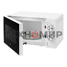 Микроволновая печь BBK 20MWS-763M/W белый, 20 л, 700 Вт, переключатели - поворотный механизм