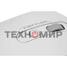 Мышь беспроводная A4Tech Fstyler FG20S белый/серый, 2000 dpi, радиоканал, USB, кнопки - 3