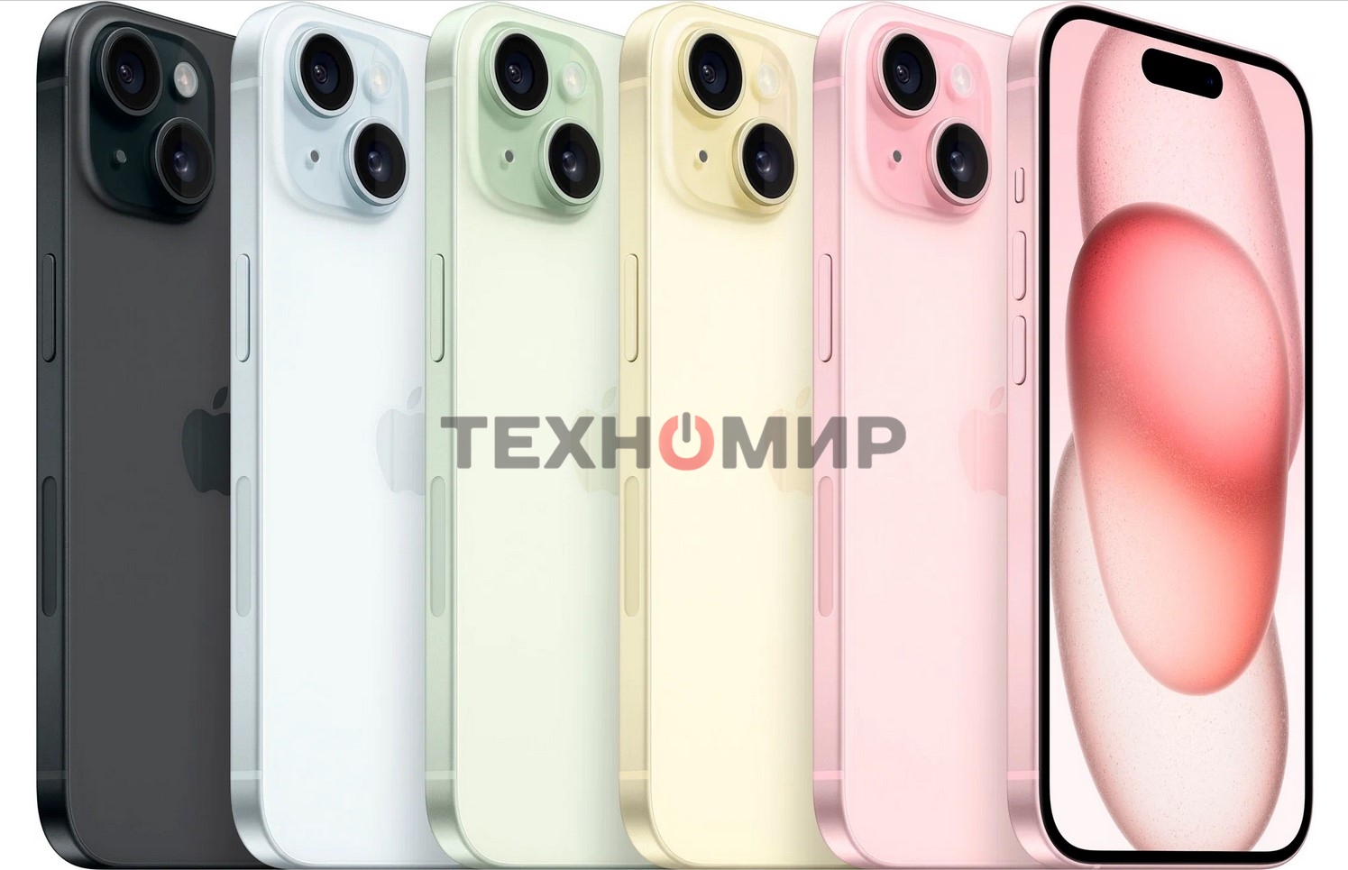 Смартфон Apple iPhone 15, 6/128Gb, черный