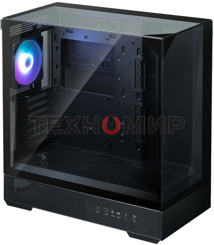 Компьютерный корпус ZALMAN P40 Prism, ATX, черный, WINDOW, 2x3.5