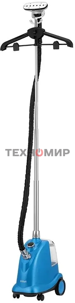 Отпариватель Kitfort КТ-9352 голубой/черный, 2350 Вт, 50 г/мин, 3000 мл