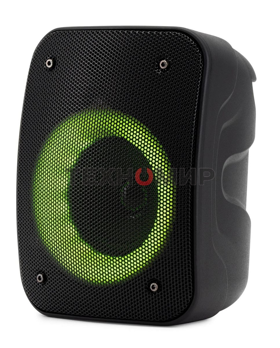 Портативная колонка Hyundai H-PS1005 черный 20 Вт 1.0 BT 10м 1800mAh