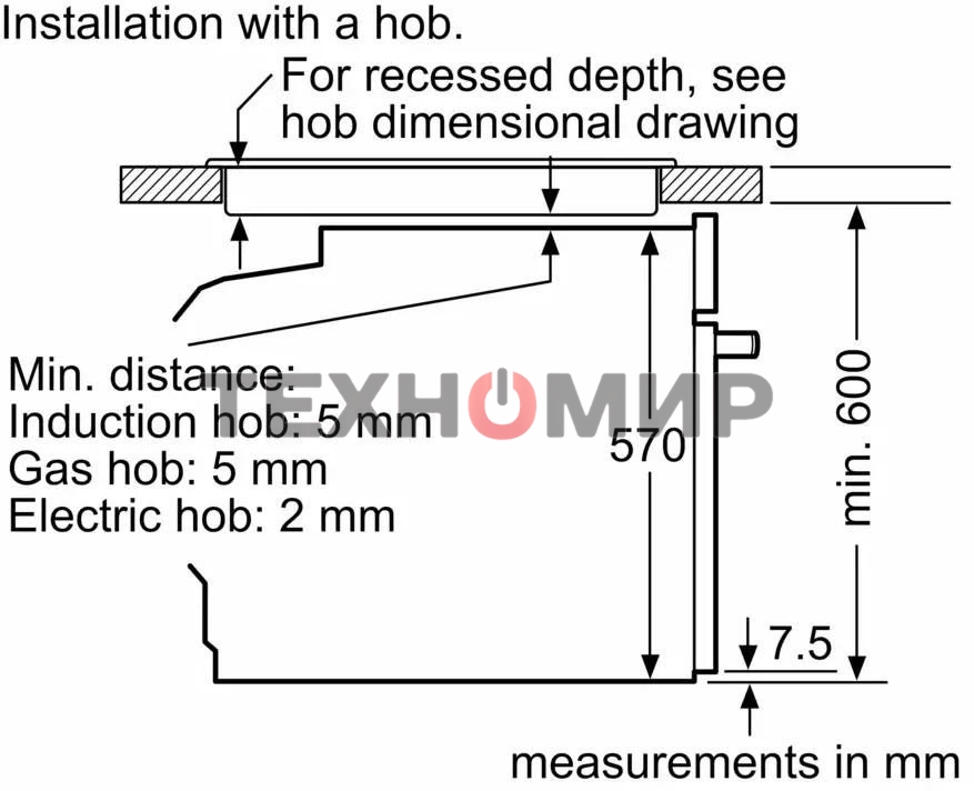 Духовой шкаф электрический Bosch HUA736EV0T белый