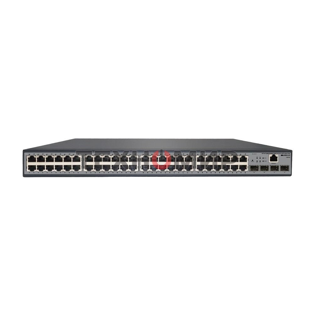 Коммутатор управляемый L2 ORIGO OS3152/A1A 48x1000Base-T, 4x1000Base-X SFP, консольный порт RJ-45, комплект для установки в 19