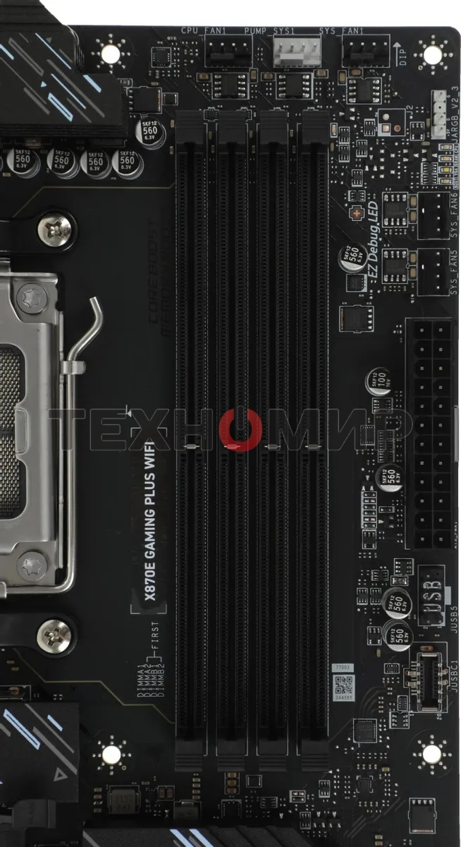 Материнская плата MSI X870E GAMING PLUS WIFI, AM5, AMD X870E, 4xDDR5, 4xSATA, 3xM.2, 1xPCIe 5.0 x16, 1xPCIe 4.0 x4, 2xPCIe 3.0 x1, 1xHDMI, 1xUSB Type-C, 1x5Gb LAN, Wi-Fi 7, Bluetooth 5.4, 2xUSB-C 20Gbps, 1xUSB-C 40Gbps, 2xUSB-A 5Gbps, 2xUSB-A 10Gbps, 4xUS