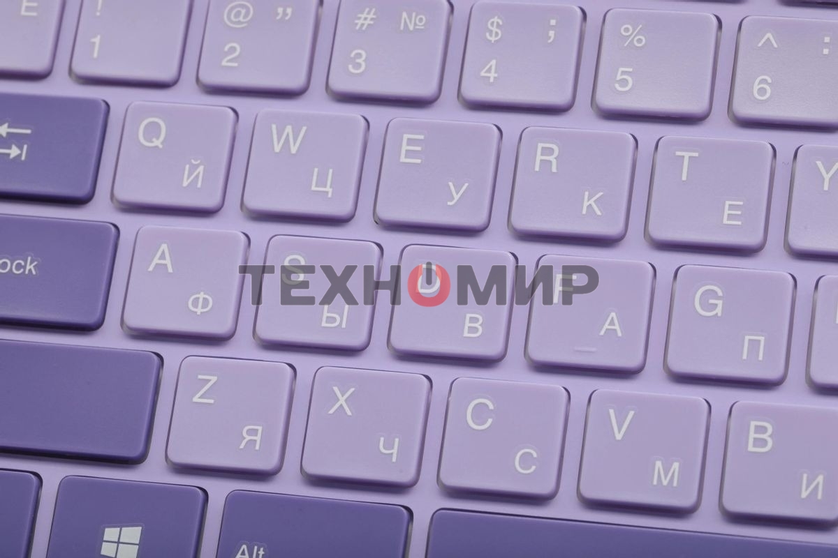 Комплект клавиатура + мышь Acer OCC205 беспроводной USB, 1200 dpi, фиолетовый