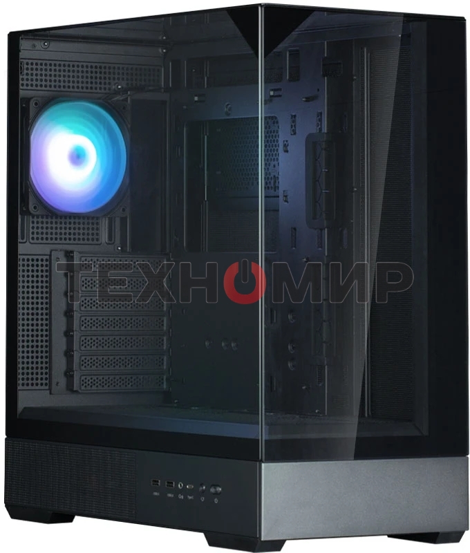 Компьютерный корпус ZALMAN P40 Prism, ATX, черный, WINDOW, 2x3.5