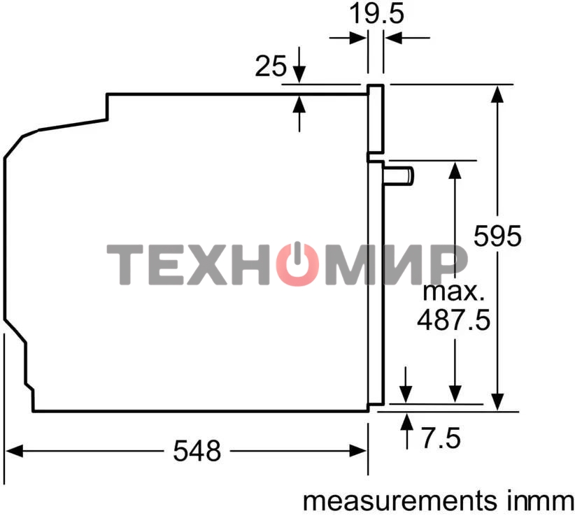 Духовой шкаф электрический Bosch HUA736EV0T белый