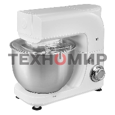 Планетарный миксер BQ MX520 White. Макс. мощность: 1600 Вт, Регулировка скорости: 6 скоростей + импульсный режим