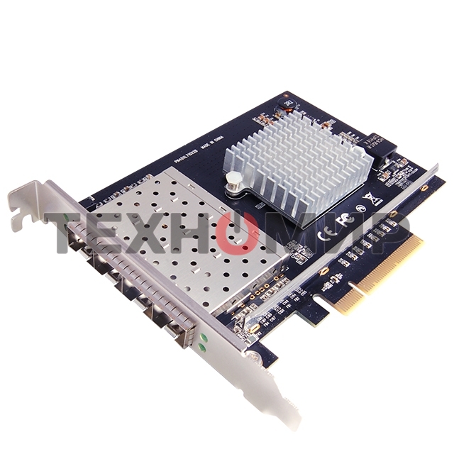 Сетевая карта 10G Quad Port SFP+ PCIe Ethernet Adapter with Intel XL710-BM1 Chipset