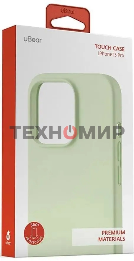 Чехол (клип-кейс) UBEAR Touch Case, для Apple iPhone 13 Pro, светло-зеленый cs105lg61pth-i21