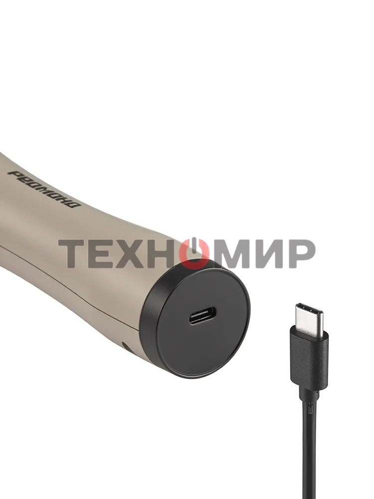 Расческа-выпрямитель Redmond HS1741 34Вт бежевый/черный макс.темп.:200С