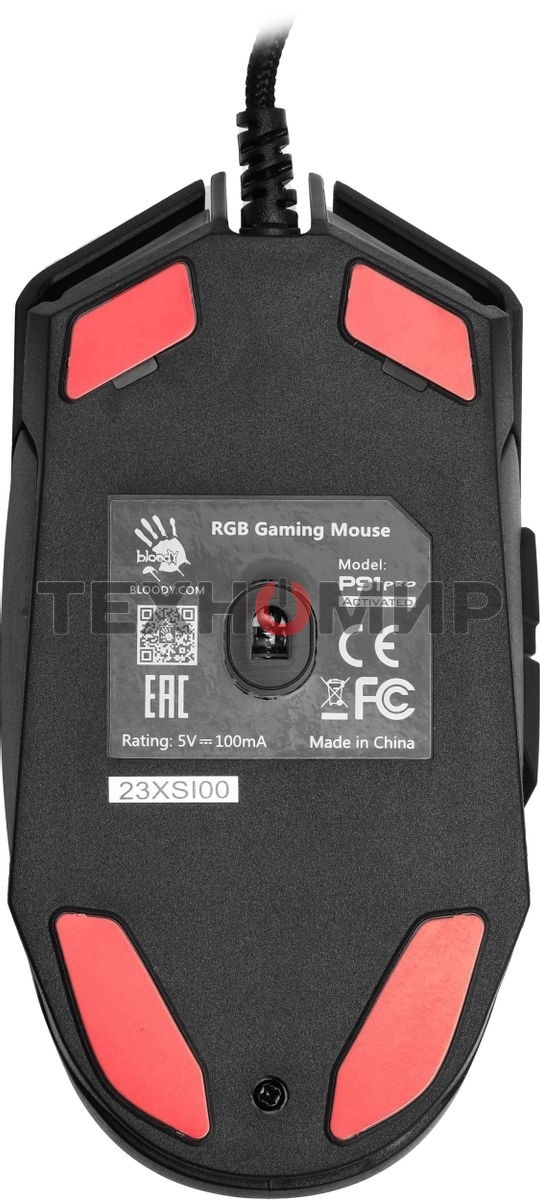 Мышь проводная A4Tech Bloody P91 Pro черный, 16000 dpi, USB, кнопки - 8