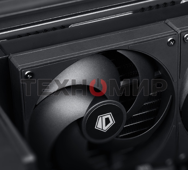 Вентилятор для корпуса ID-Cooling AS-120-K черный, 120 мм, 2000 об/мин, 27.2 дБ, 4 pin