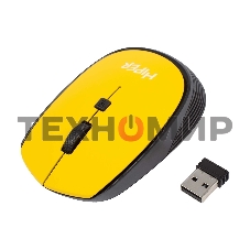 Мышь беспроводная HIPER HOMW-085 желтый, 1600 dpi, радиоканал, USB, кнопки - 4