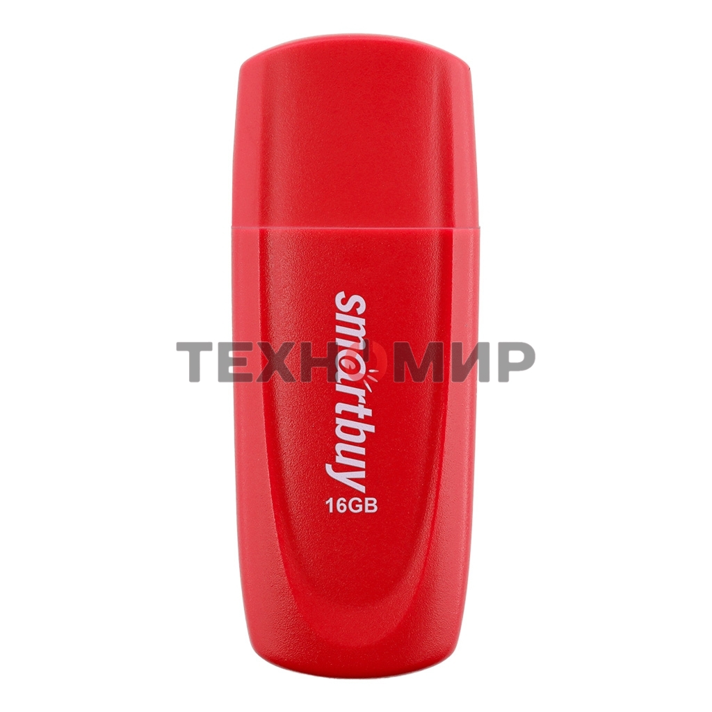 Флешка USB Smartbuy Scout Red (SB016Gb2SCR), 16Gb, USB 2.0, R/W 15/8, красный
