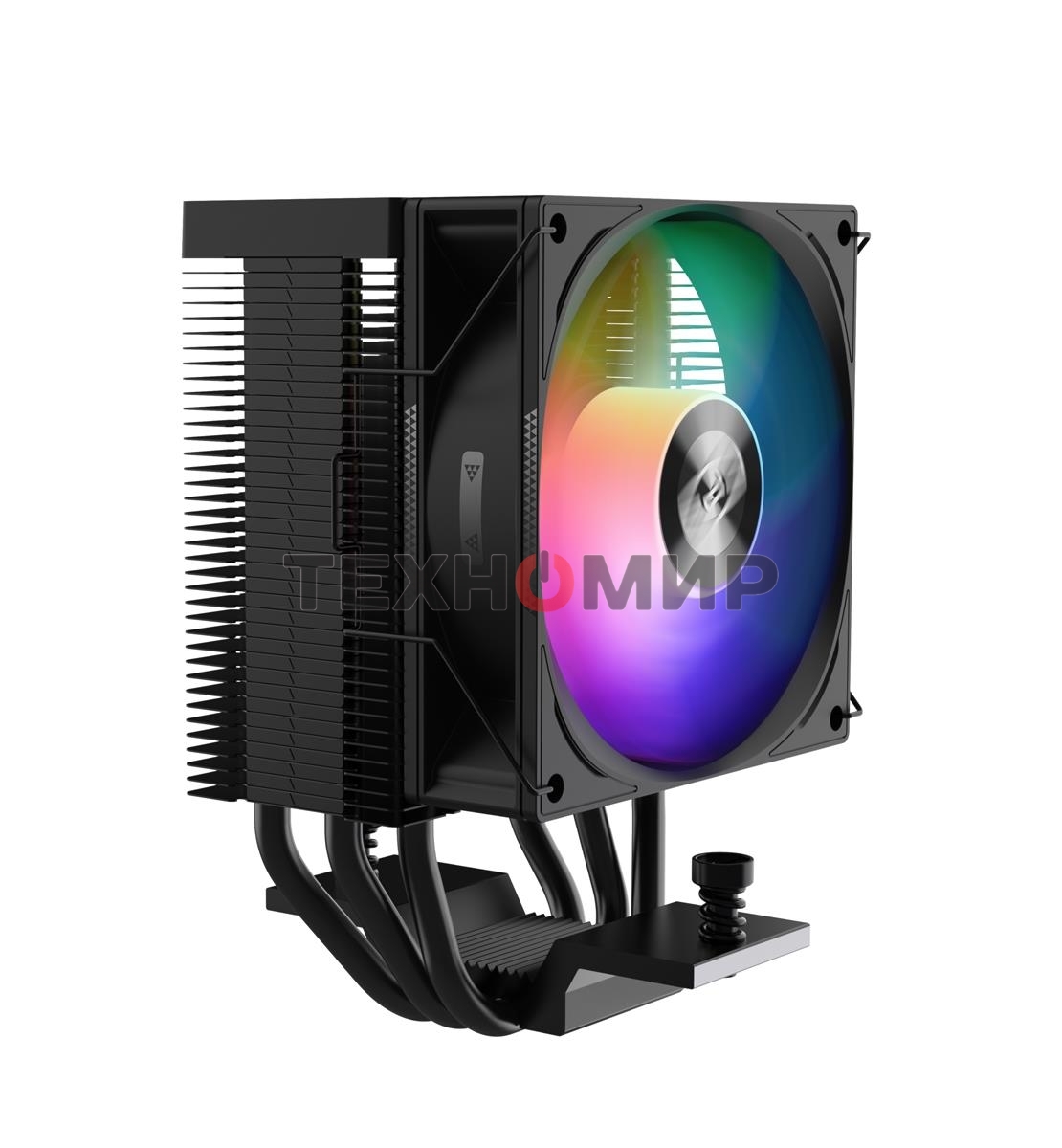 Кулер для процессора PCCooler R300 ARGB BK черный 92мм алюминий+медь 2200rpm 30db 4-pin 150W 133мм