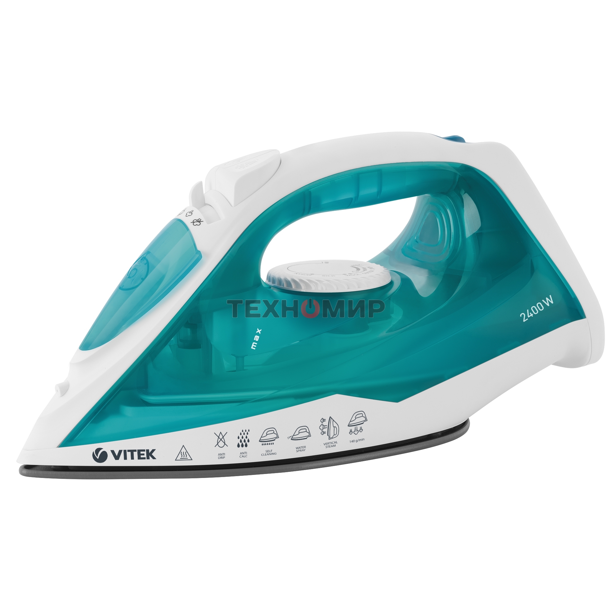 Утюг Vitek VT-8336 белый/бирюзовый