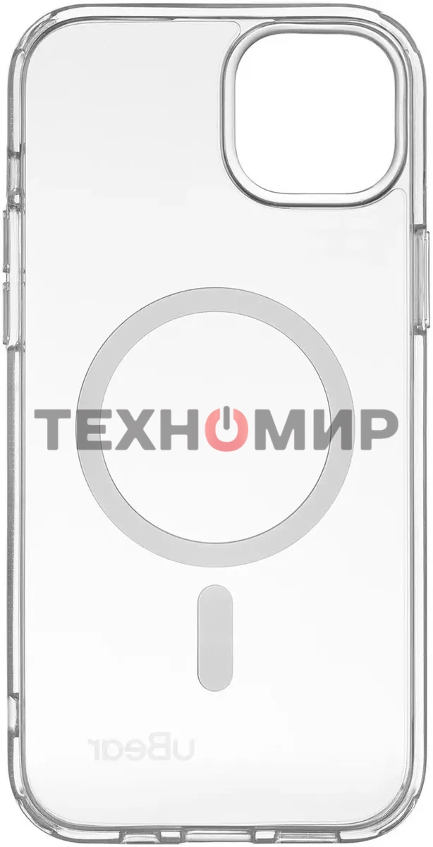 Чехол (клип-кейс) uBear для Apple iPhone 15 Plus Real Mag Case with MagSafe прозрачный (CS254TT67RL-I23M)