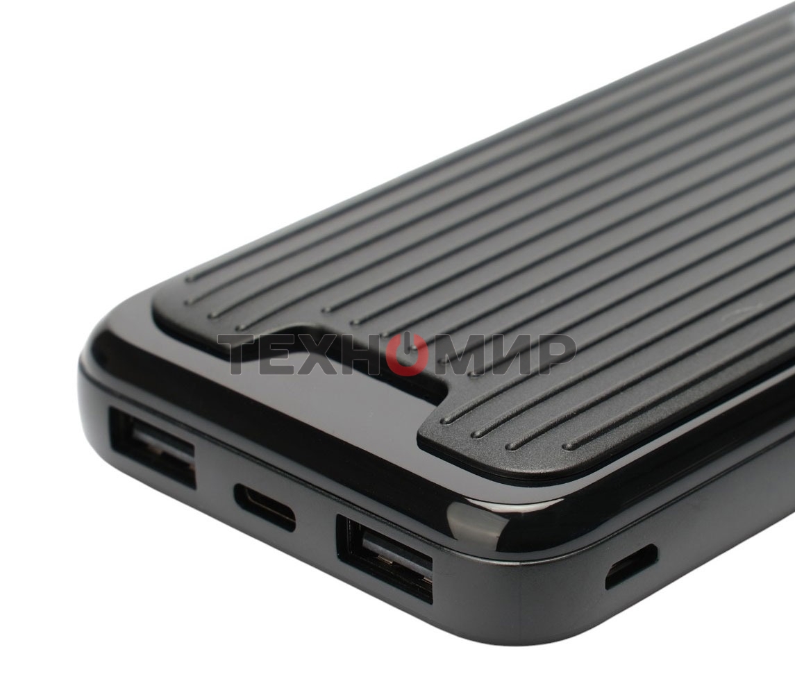 Портативный аккумулятор Gembird GPB-10, 10000мА·ч, 2A, черный