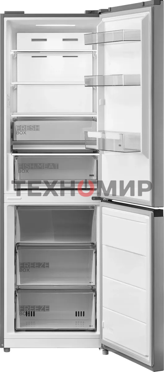 Холодильник Midea MDRB469MGF46I нержавеющая сталь двухкамерный 223/123л морозилка снизу, No Frost