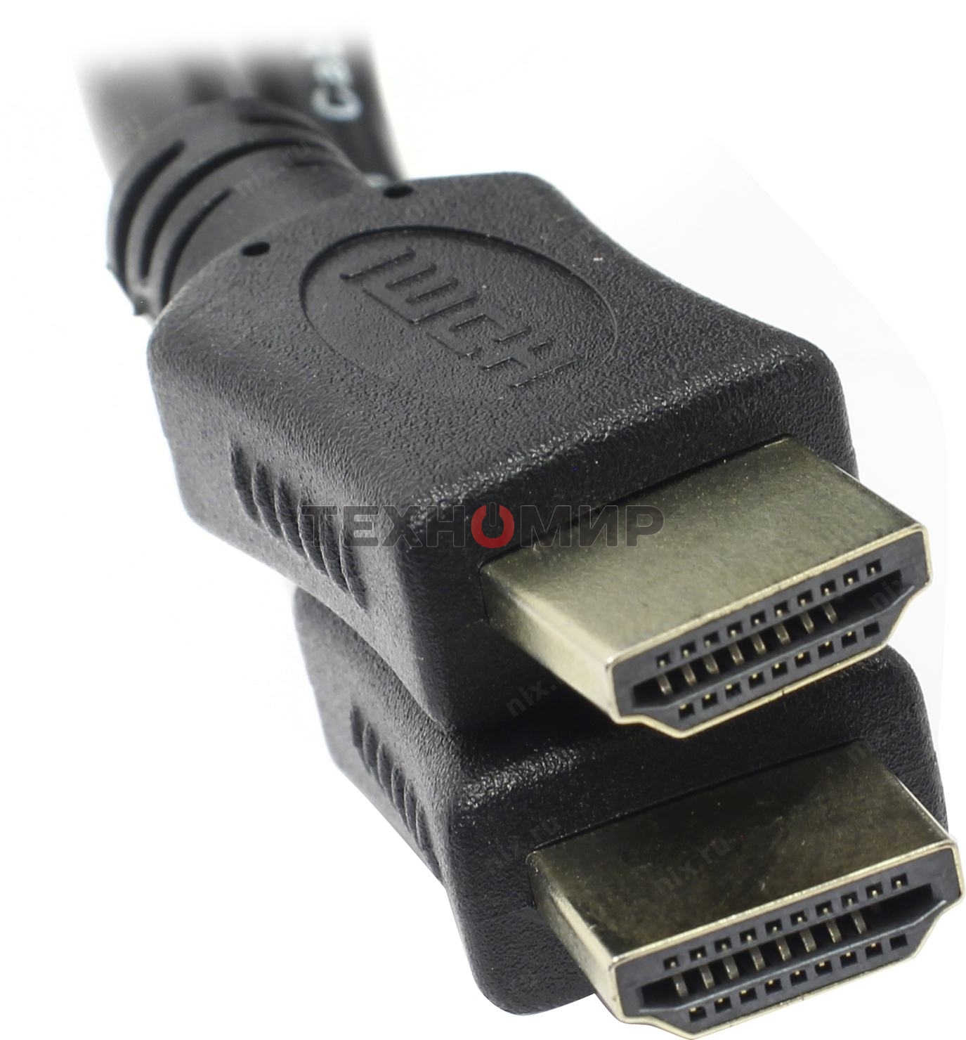 Кабель HDMI C-HM-HM-7.5M Wize, 7.5 м, v.2.0, 19M/19M, позол.разъемы, экран, черный, пакет