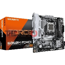 Материнская плата Gigabyte B850M FORCE, AM5, AMD B850, 2xDDR5, 4xSATA, 3xM.2, 1xPCIe 5.0 x16, 1xPCIe 4.0 x4, 1xHDMI, 1xDP, 1x2.5Gb LAN, 1xUSB-C 5Gbps, 1xUSB-A 10Gbps, 2xUSB-A 5Gbps, 2xUSB-A 2.0, 3x3.5 мм, 7.1, mATX