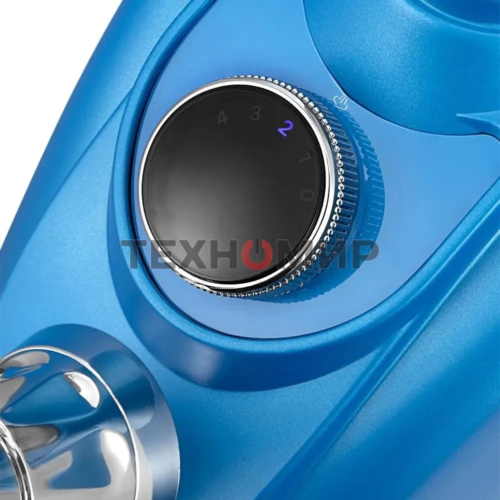 Отпариватель Kitfort КТ-9352 голубой/черный, 2350 Вт, 50 г/мин, 3000 мл