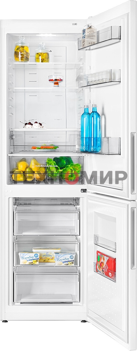 Холодильник Atlant ХМ-4624-101-NL белый двухкамерный 235/94л морозилка снизу, No Frost